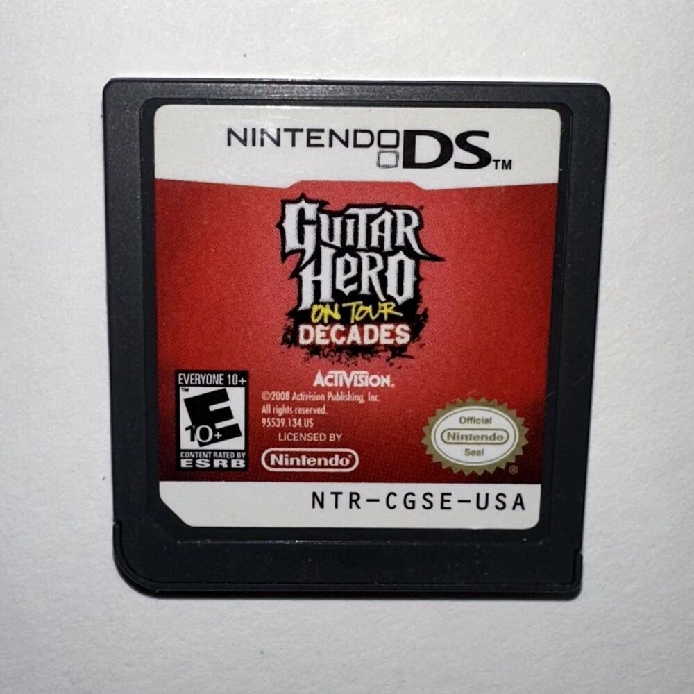 Guitar Hero On Tour: Decades - Nintendo DS Cartridge Game Only Tested